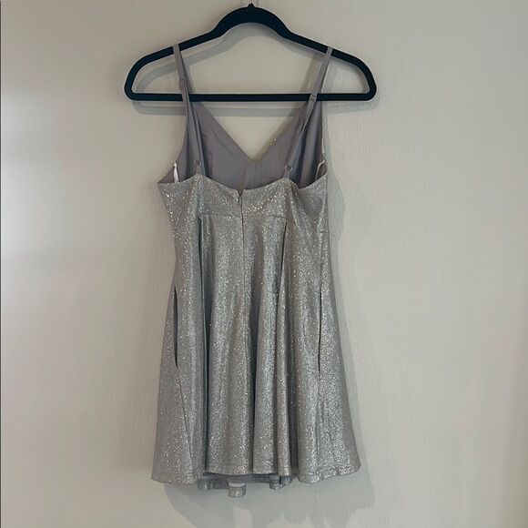 Lulu’s Silver Sleeveless Dress - Picture 2 of 4